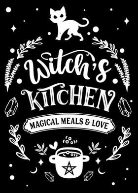 Witches Kitchen Retro Sign