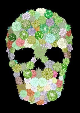 Succulent Skull