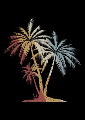 Palm Trees Retro Vintage