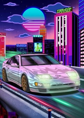  Synthwave Nissan 300ZX