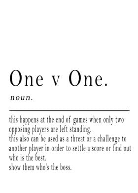 One v one Gaming