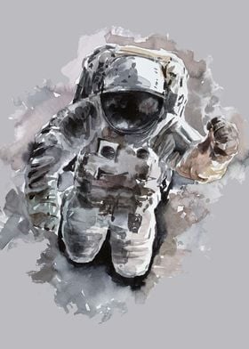 Astronaut Watercolor