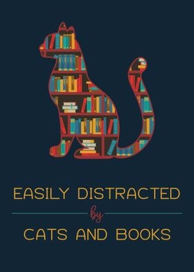 Distracted Cats and Books