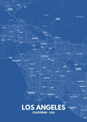 Los Angeles city map