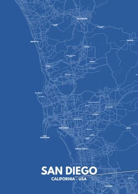 San diego city map