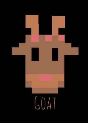 pixel goat animal