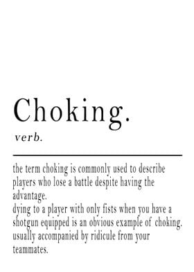 Choking Definition