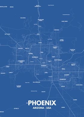 Phoenix city map