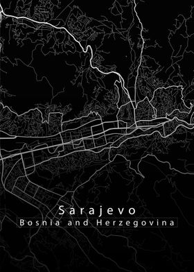 Sarajevo City Map