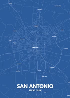 San Antonio city map