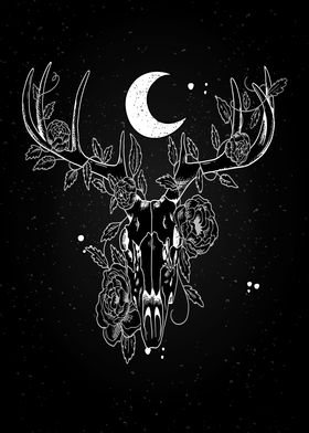 Celestial Deer Skull