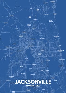 Jacksonville city map