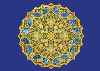 Gold Ethnic Mandala Jewel