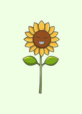 Sun Flower Kawaii