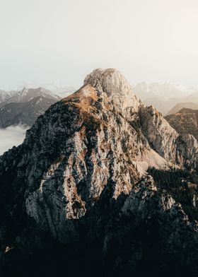 Mountain at sunset