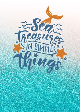 Sea Ocean Lettering 