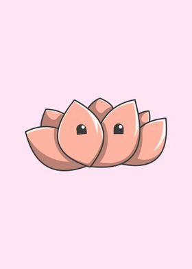 Lotus Flower Kawaii