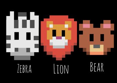 zoo animal pixel