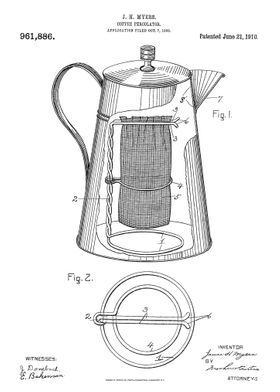 Coffee percolator patent