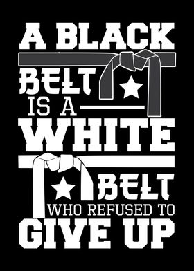 Black Belt And White Belt