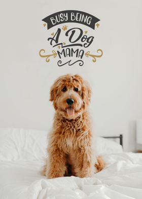 dog puppy mom lettering