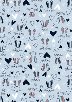 Sweet Bunny Love Pattern