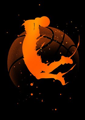 Basketball silhouette