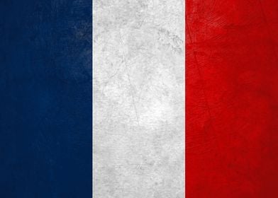 Flag of France on Wall