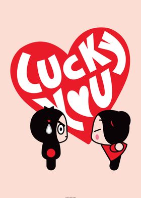 Lucky You' Poster by Pucca | Displate