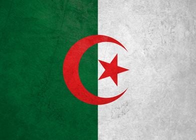 Flag of Algeria on Wall