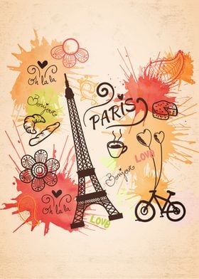 Colorful Paris Theme