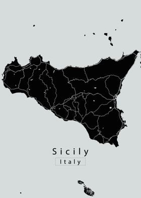 Sicily Island Map