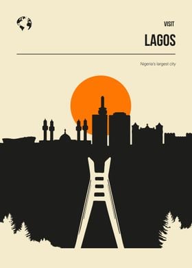 Lagos Nigeria Travel Art