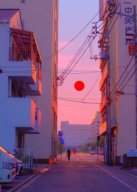 Sundown in Japan