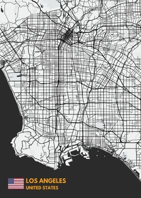 Los Angeles maps art