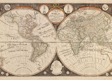 World Map Year 1799
