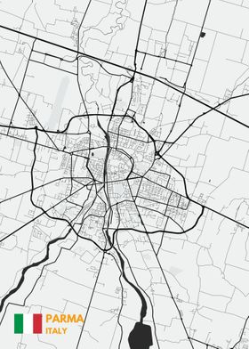 Parma maps city