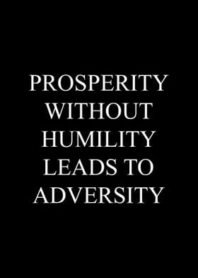 Prosperity and Adversity