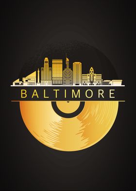 Baltimore City Skyline