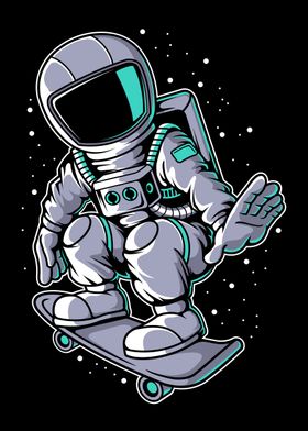 Astronaut Skateboard