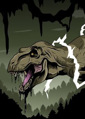 the angry tyrannosaurs