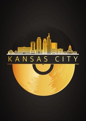 Kansas City Sports In Front Of Skyline Poster, Kansas City Missouri Sp –  McQDesign