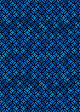Blue Stained Glass Pattern