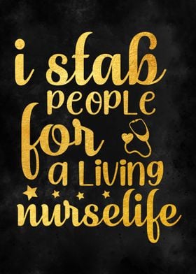 I stab people for living 