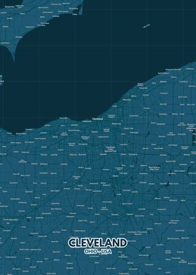 Cleveland city map