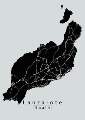 Lanzarote Island Map