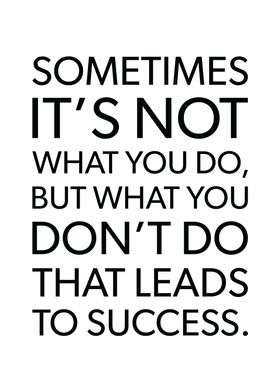 What You Do For Success