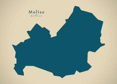 Molise region map