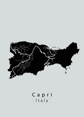 Capri Island Map