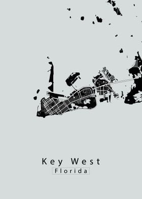 Key West Island Map